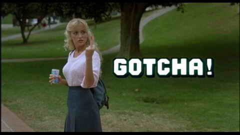 Titelbildschirm vom Film Gotcha - Ein irrer Trip