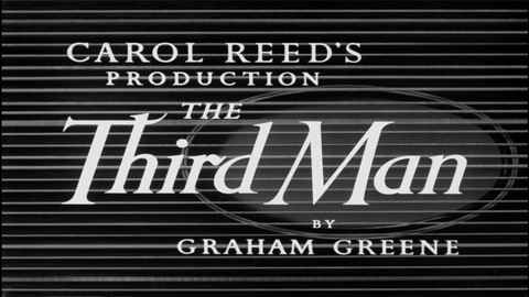 Titelbildschirm vom Film Dritte Mann, Der