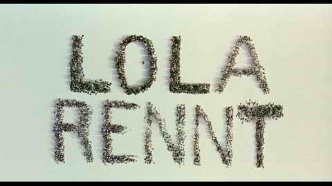 Titelbildschirm vom Film Lola rennt