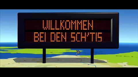 Titelbildschirm vom Film Willkommen bei den Sch'tis