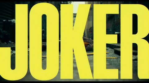 Titelbildschirm vom Film Joker