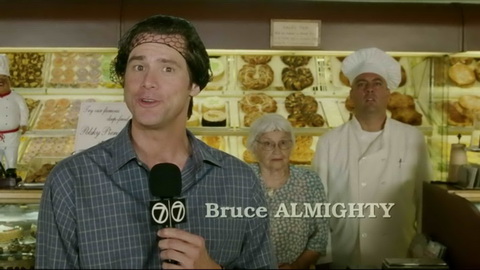 Titelbildschirm vom Film Bruce Allmächtig