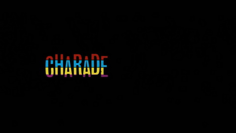 Titelbildschirm vom Film Charade