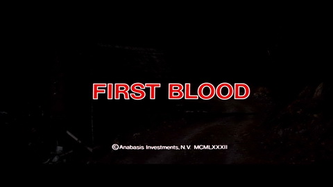 Titelbildschirm vom Film Rambo
