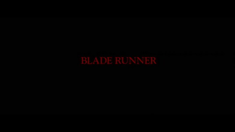 Titelbildschirm vom Film Blade Runner