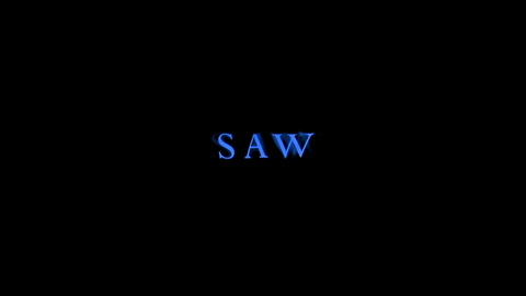 Titelbildschirm vom Film Saw