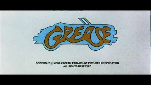Titelbildschirm vom Film Grease
