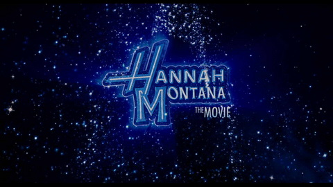 Titelbildschirm vom Film Hannah Montana - Der Film